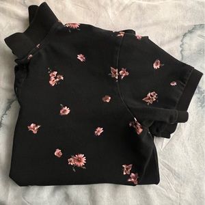 Size Large black floral The Kooples Polo shirt